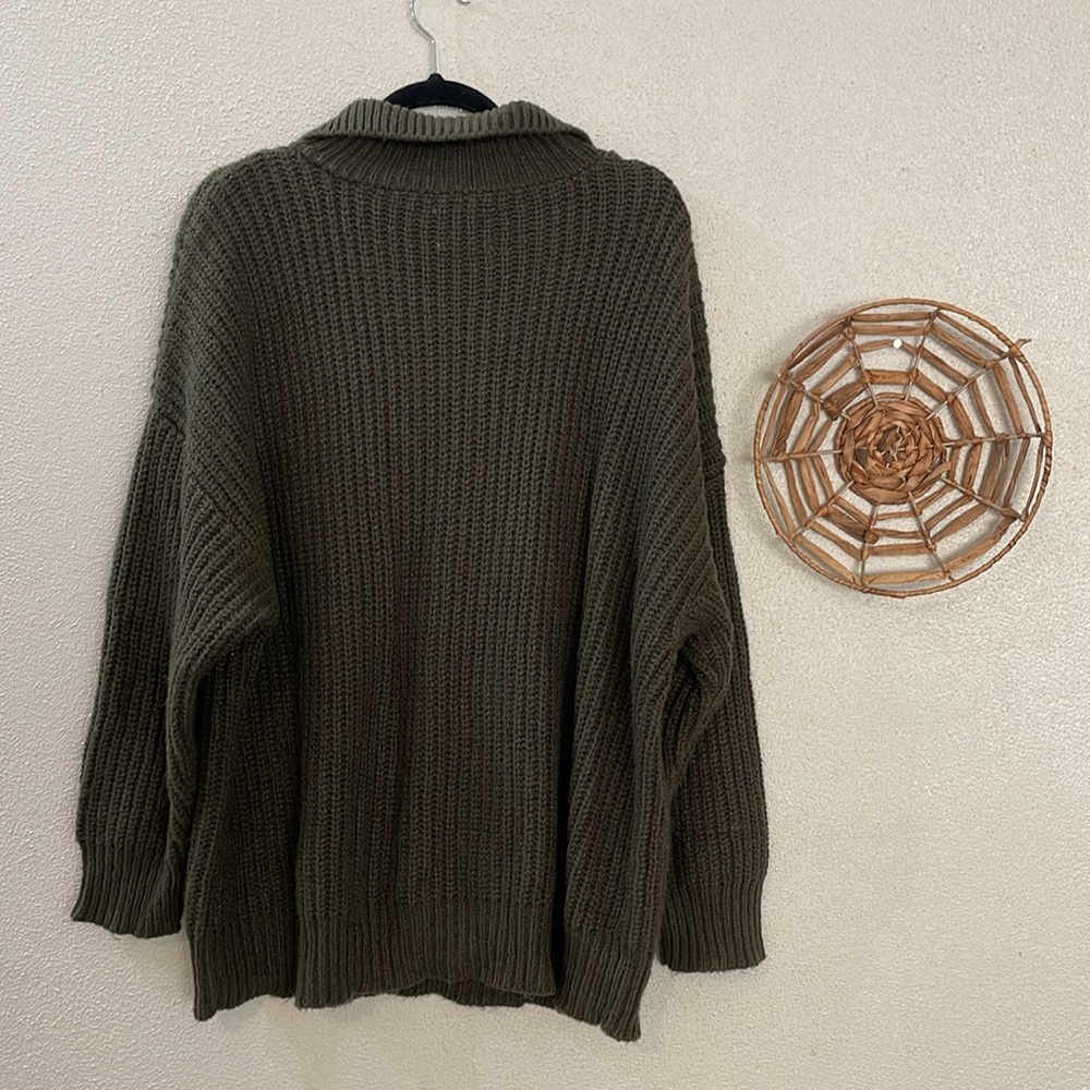 Aerie Offline Chunky 1/2 Zip Sweater Size XXL - Picture 7 of 7